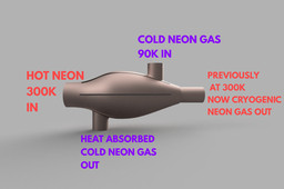 Counter Flow Ovoid Shaped Gyroid Lattice Cryogenic Recuperator